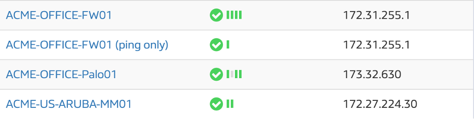 Product Screenshot Lumics clearly displays your network data.