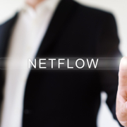 businessman spelling out NetFlow