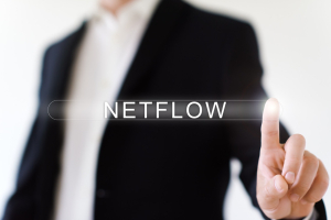 businessman spelling out NetFlow