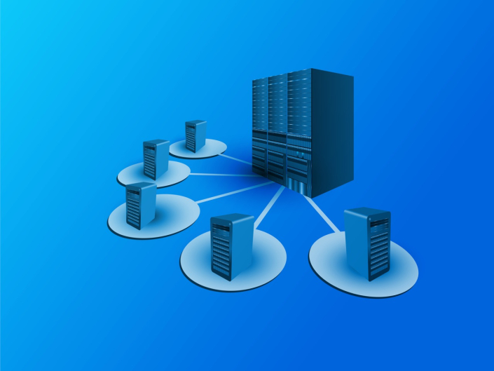 graphic of load balancing in a server